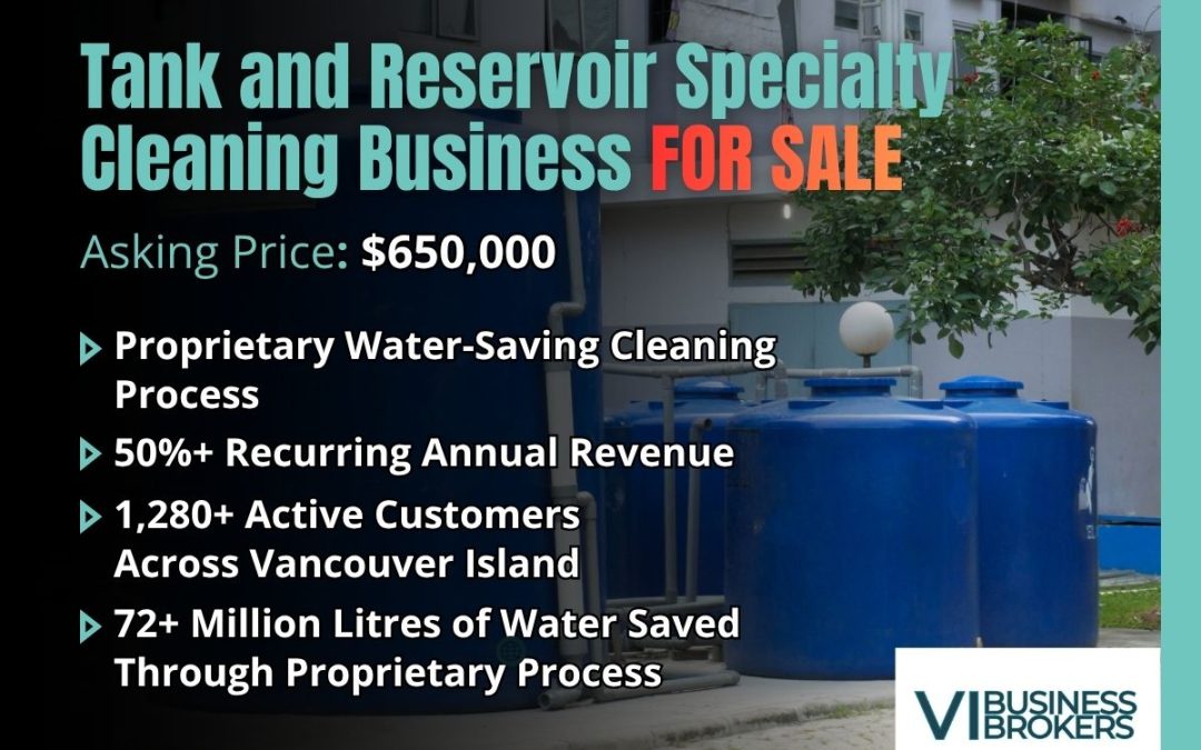 Specialty Tank and Reservoir Cleaning Business For Sale | Vancouver Island