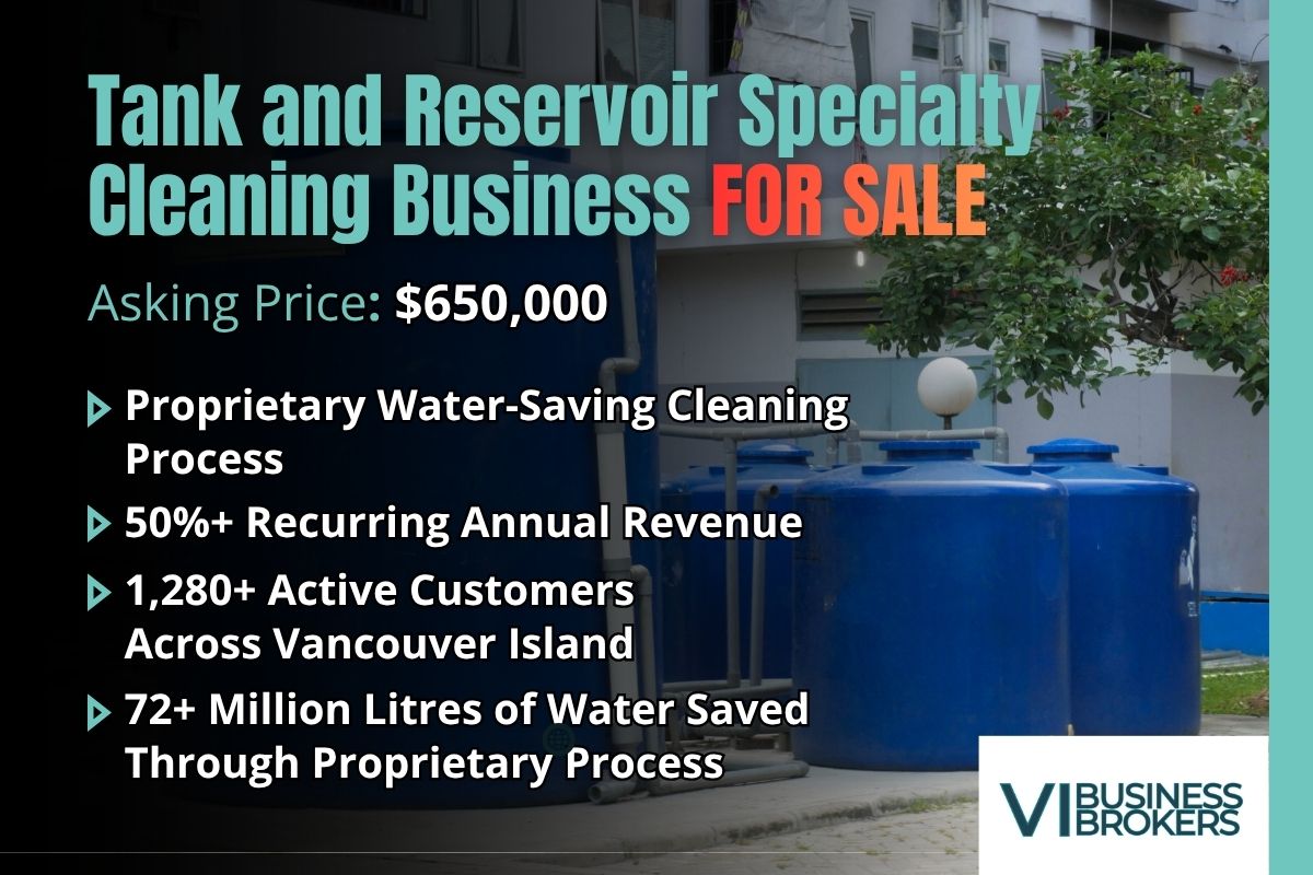 Specialty Tank and Reservoir Cleaning Business For Sale | Vancouver Island