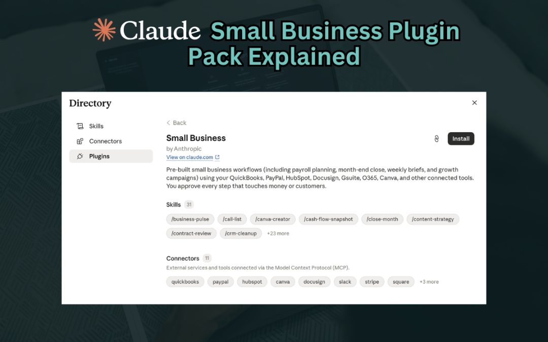 How Claude’s Small Business Plugin Pack Works