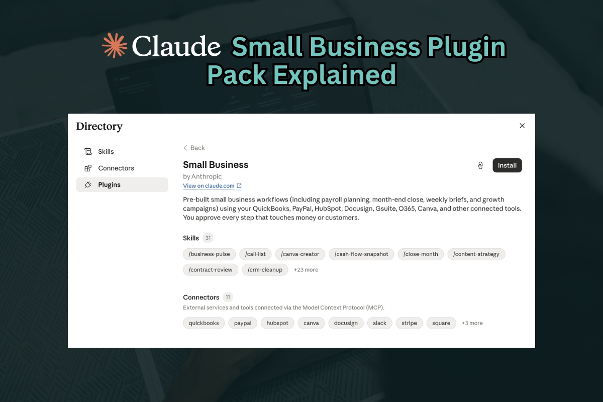 How Claude’s Small Business Plugin Pack Works