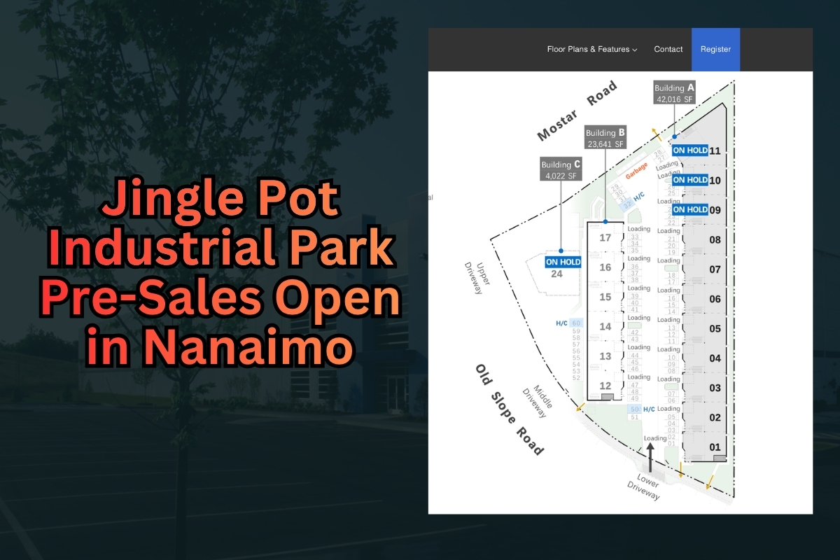Vancouver Island Hottest New Jinglepot Industrial Park Now Selling (Pre-Sale & Pre-lease)